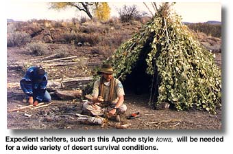  For more on primitive shelter building, check out Survival Skills from Sigma3. 