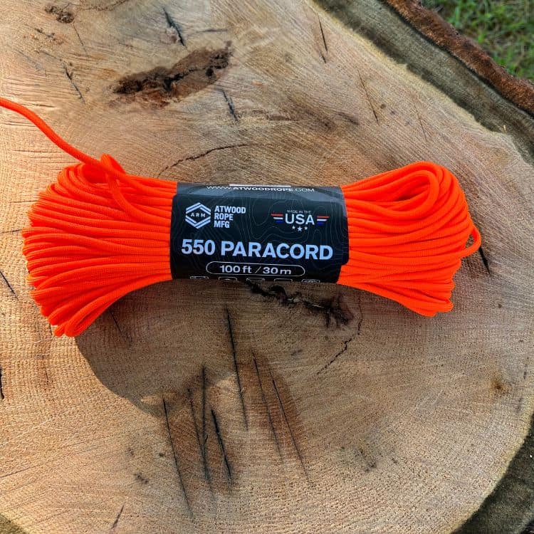 Atwood 550 Paracord Neon Orange - The Survival Summit