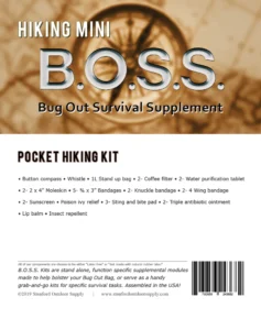 HIKING MINI B.O.S.S.- POCKET HIKING SURVIVAL KIT